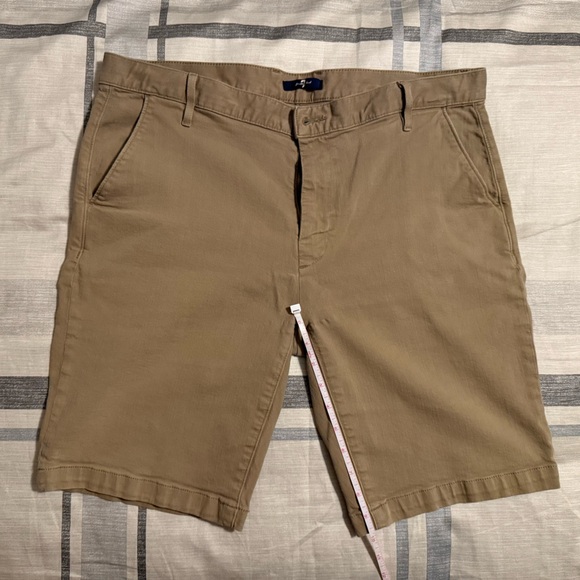 7 For All Mankind Tan Shorts 36 - Picture 4 of 4